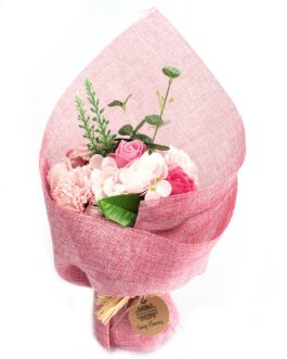 Buchet de flori de săpun în picioare – roz