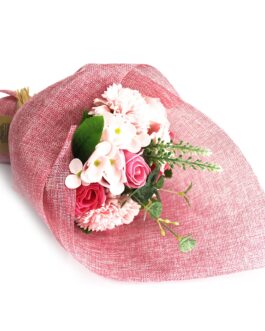 Buchet de flori de săpun în picioare – roz