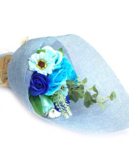 Buchet de flori de săpun în picioare – albastru