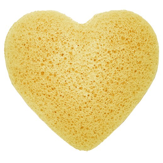 Burete Konjac Heart - Piersică 2 Burete Konjac Heart - Piersică