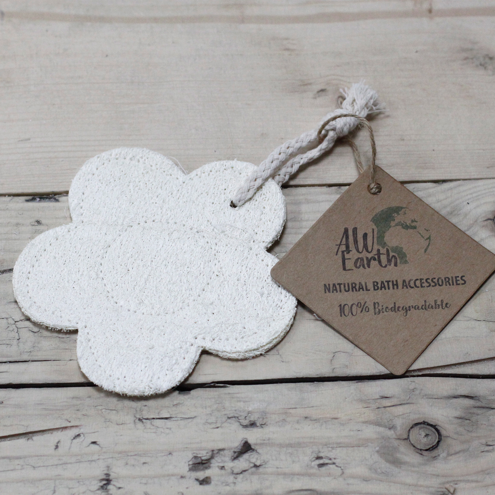 Burete Natural din Lufă Peeling - Floare 4 Burete Natural din Lufă Peeling - Floare - imagine 2