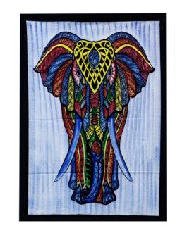 Artă de perete din bumbac pictat manual – elefant