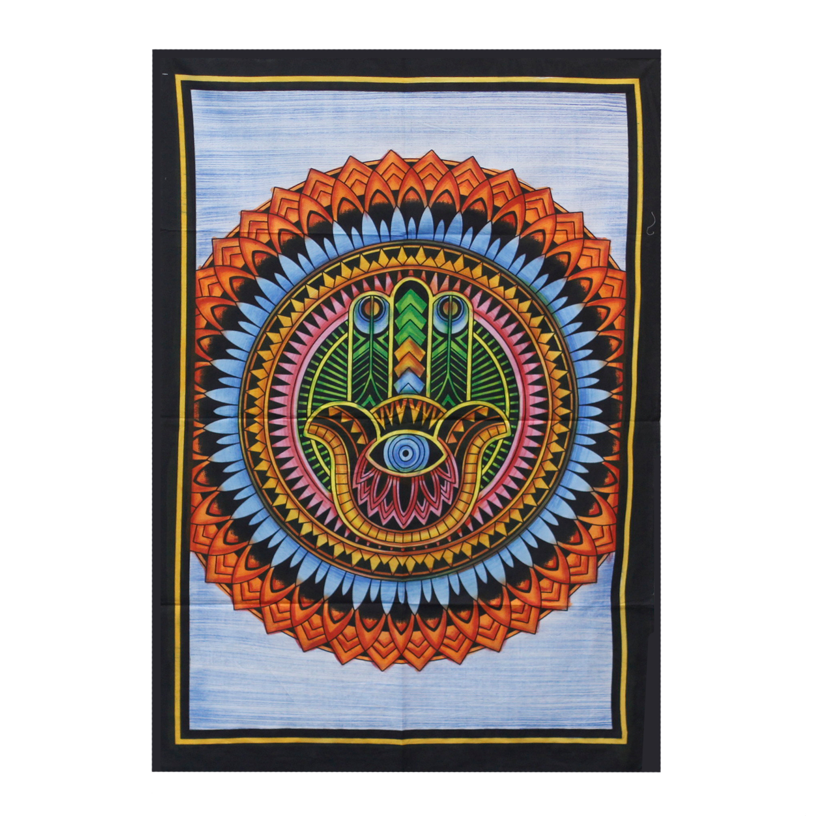 Artă de perete din bumbac pictat manual - Hamsa