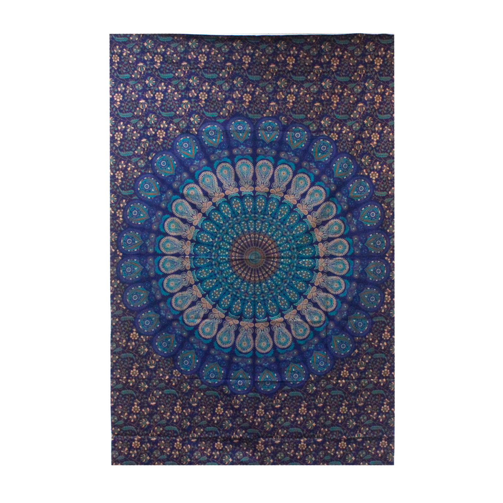 Cuvertură de pat dublă din bumbac + suspendat pe perete - Mandala clasică 230cm x 200cm 1 Cuvertură de pat simplă din bumbac + suspendat pe perete - Mandala clasică 130cm x 200cm