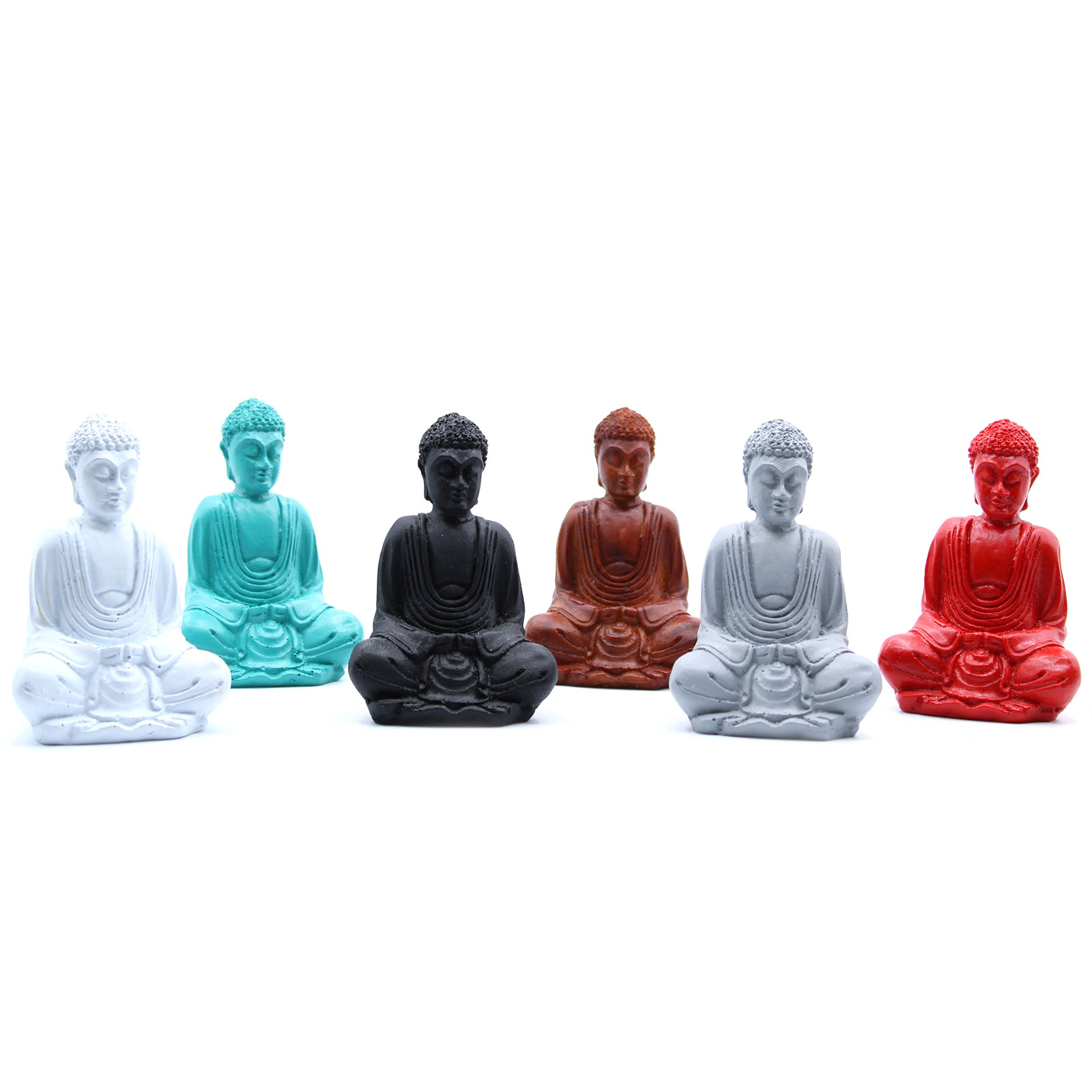 6x Matt Mini Buddha (culori asortate)