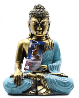 Buddha Mare – Albastru – Auriu
