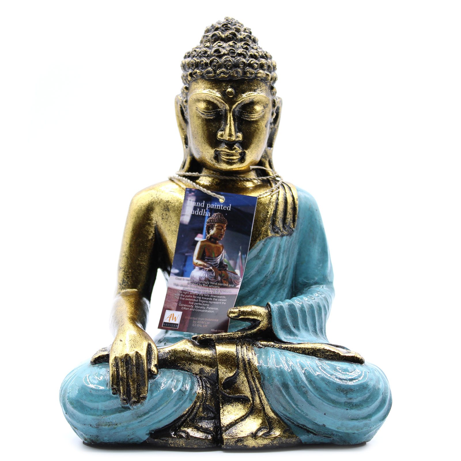 Buddha Mare - Albastru - Auriu 3 Buddha Mare - Albastru - Auriu