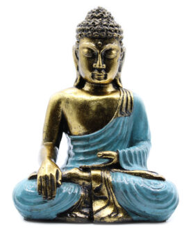Buddha Mare – Albastru – Auriu