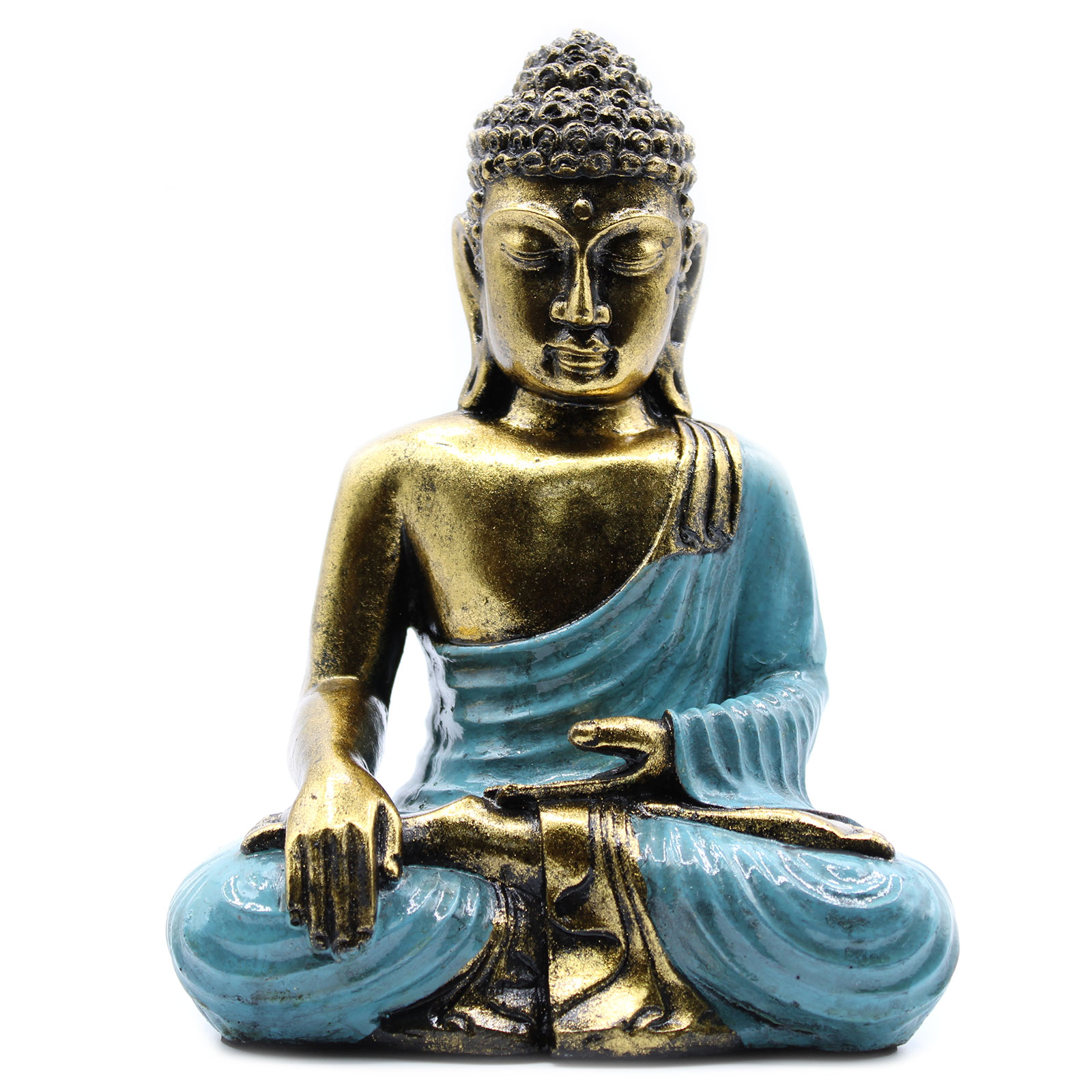 Buddha Mare - Albastru - Auriu 4 Buddha Mare - Albastru - Auriu - imagine 2