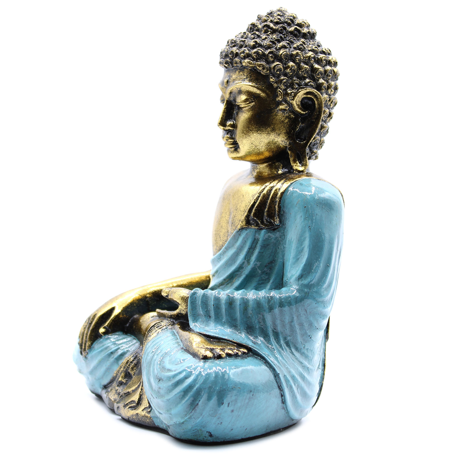 Buddha Mare - Albastru - Auriu 5 Buddha Mare - Albastru - Auriu - imagine 3