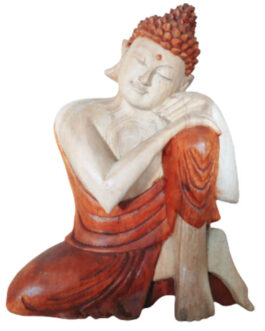 Statuia lui Buddha sculptată manual – 25cm gândire