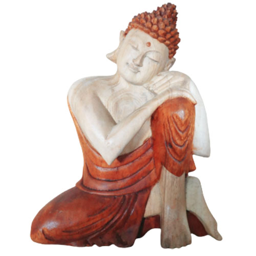Statuia lui Buddha sculptată manual - 25cm gândire