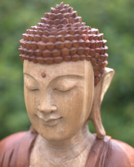 Statuie Buddha sculptată manual – 60cm Transmitere didactică
