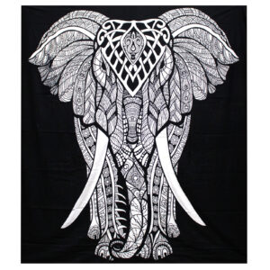 Cuvertură de pat dublă din bumbac B&N + agatat de perete - Elephant 24 Cuvertură de pat dublă din bumbac B&N + agatat de perete - Elephant