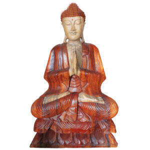 Statuie Buddha sculptată manual - 80cm Bun venit