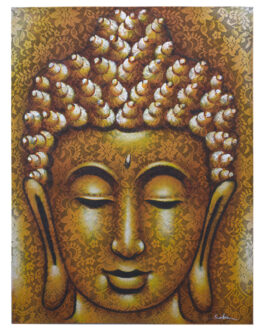 Pictura Buddah – Detaliu Brocart Auriu