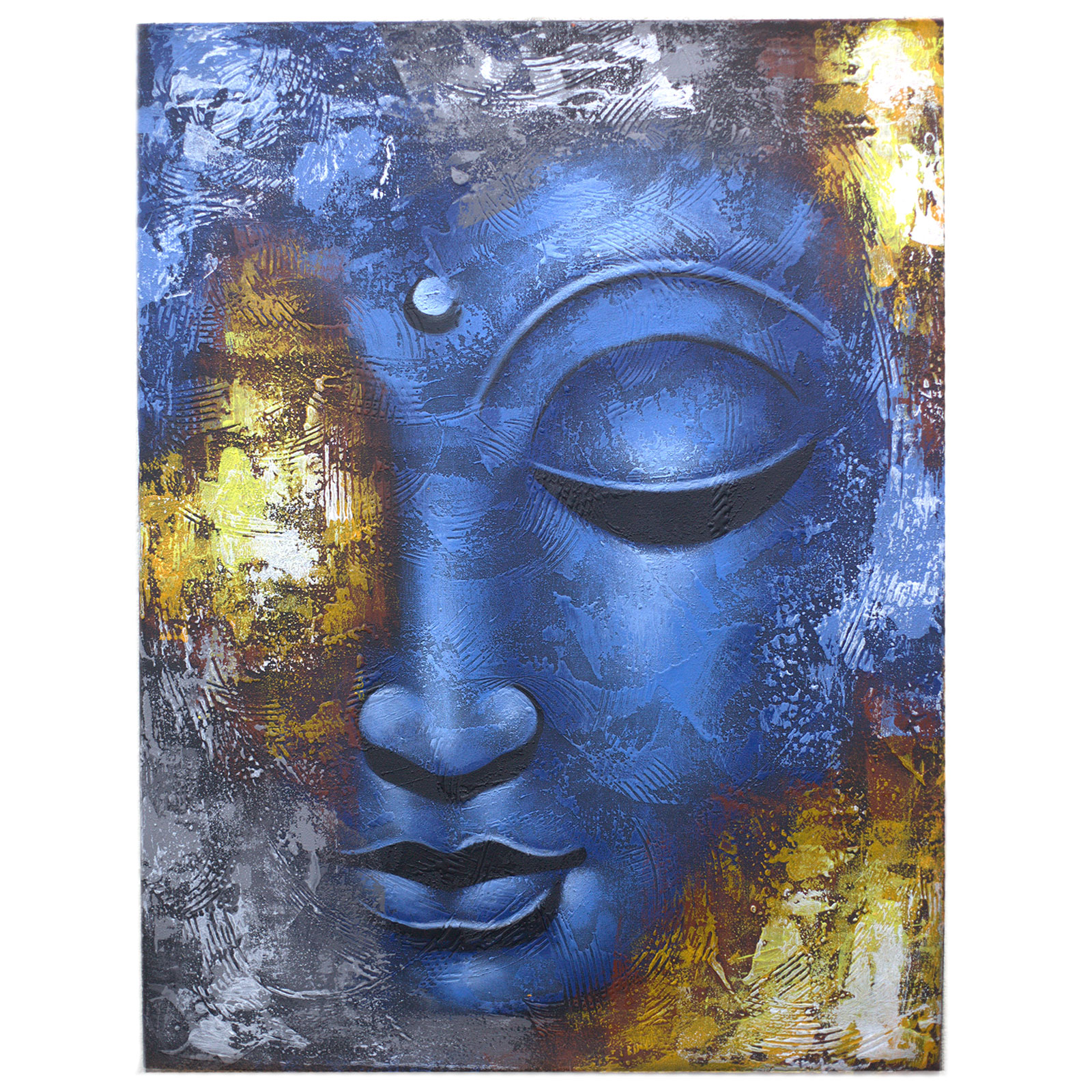 Pictura Buddah - Blue Face Abstract