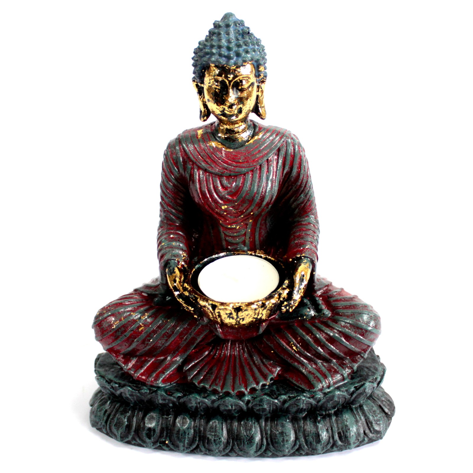 Buddha antic - Suport de lumânare devotat 4 Buddha antic - Suport de lumânare devotat - imagine 2