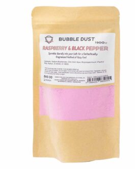 Pulbere Spumantă de Baie – Zmeură și Piper Negru 190g