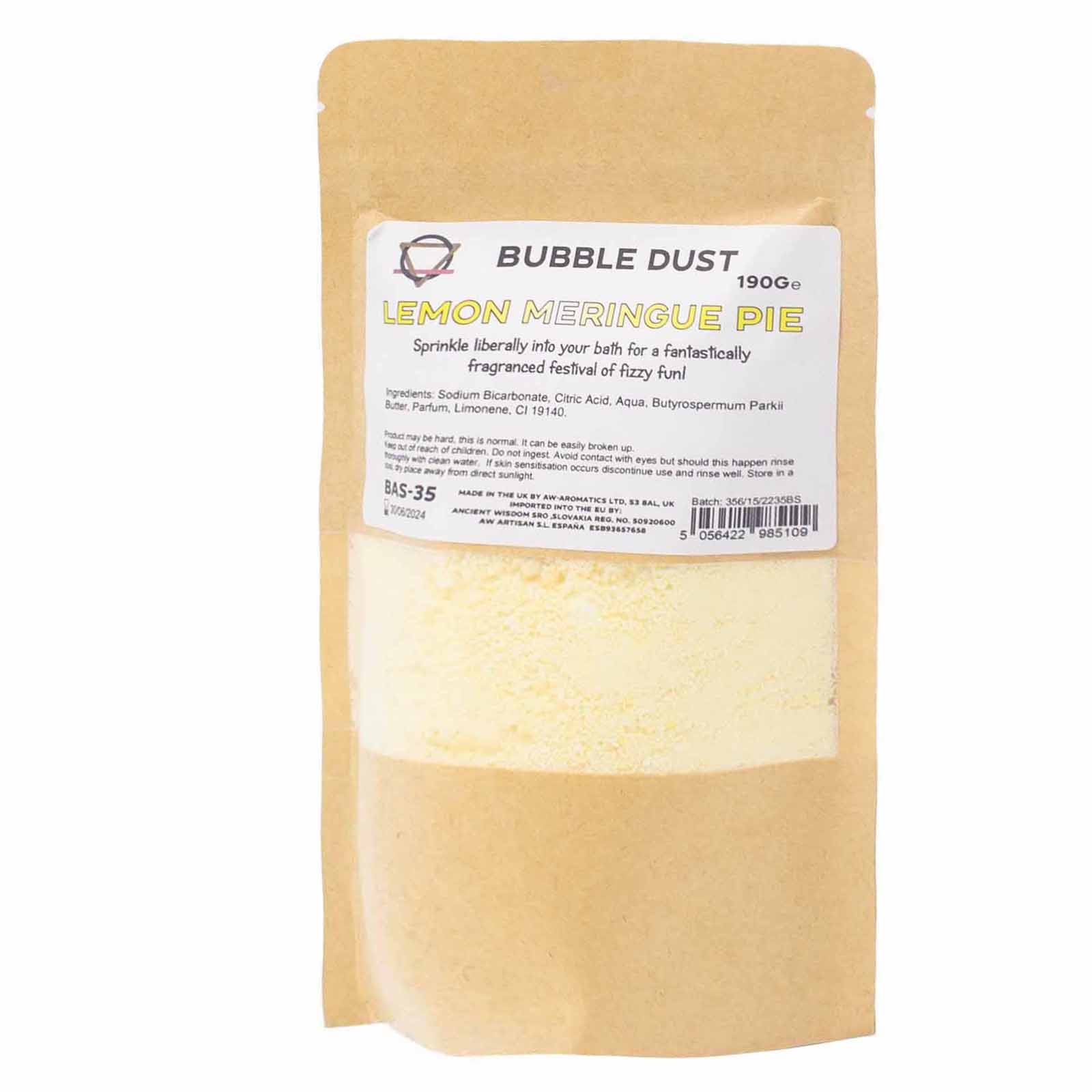 Pulbere Spumantă de Baie - Tort de Lămâie 190g 2 Pulbere Spumantă de Baie - Tort de Lămâie 190g