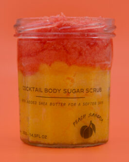 Scrub de Corp Parfumat cu Zahăr – Sangria de Piersici 300g