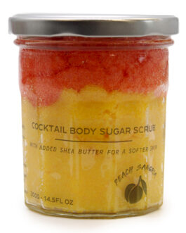 Scrub de Corp Parfumat cu Zahăr – Sangria de Piersici 300g