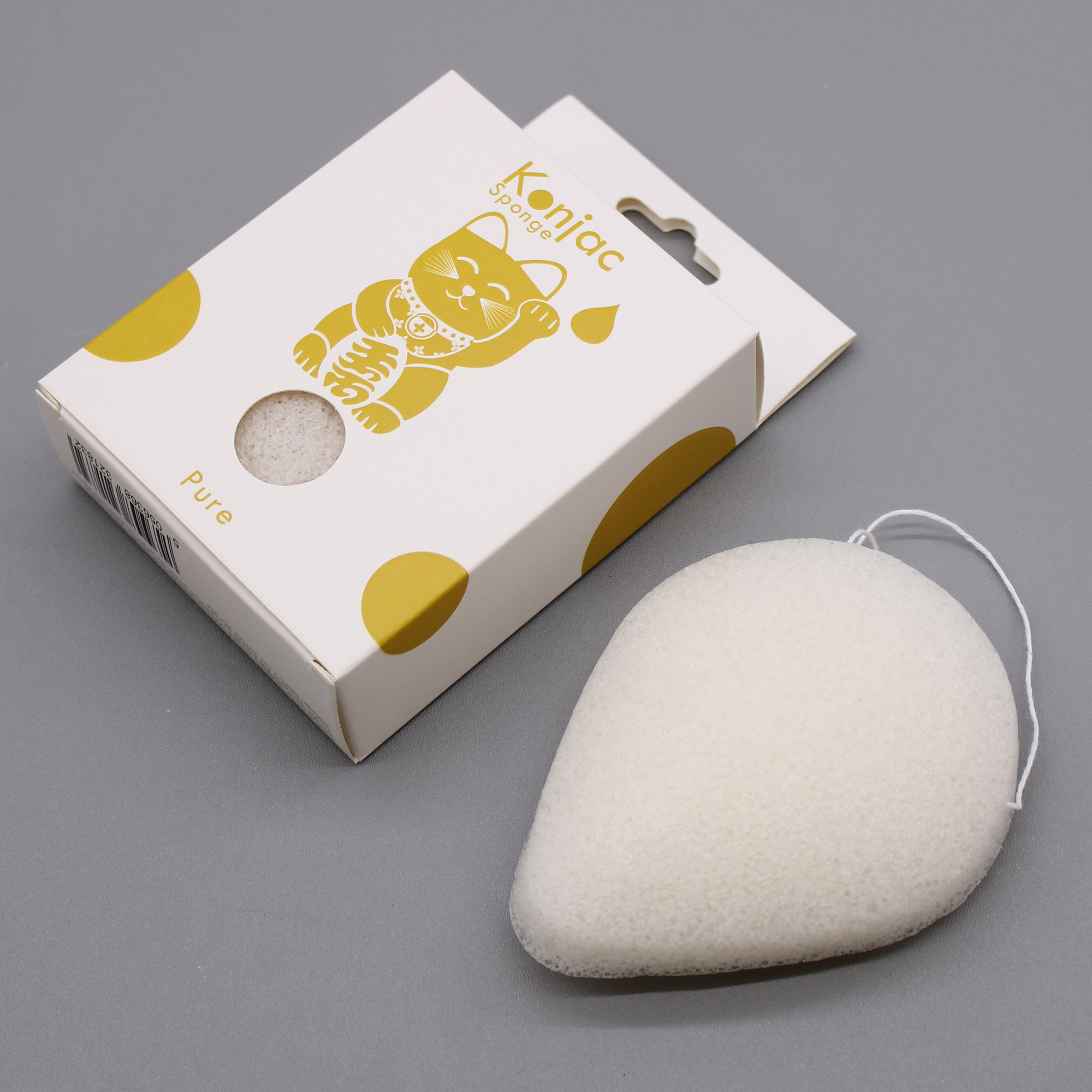 Burete Japonez Konjac - Natural - Piele Sensibilă 4 Burete Japonez Konjac - Natural - Piele Sensibilă - imagine 2