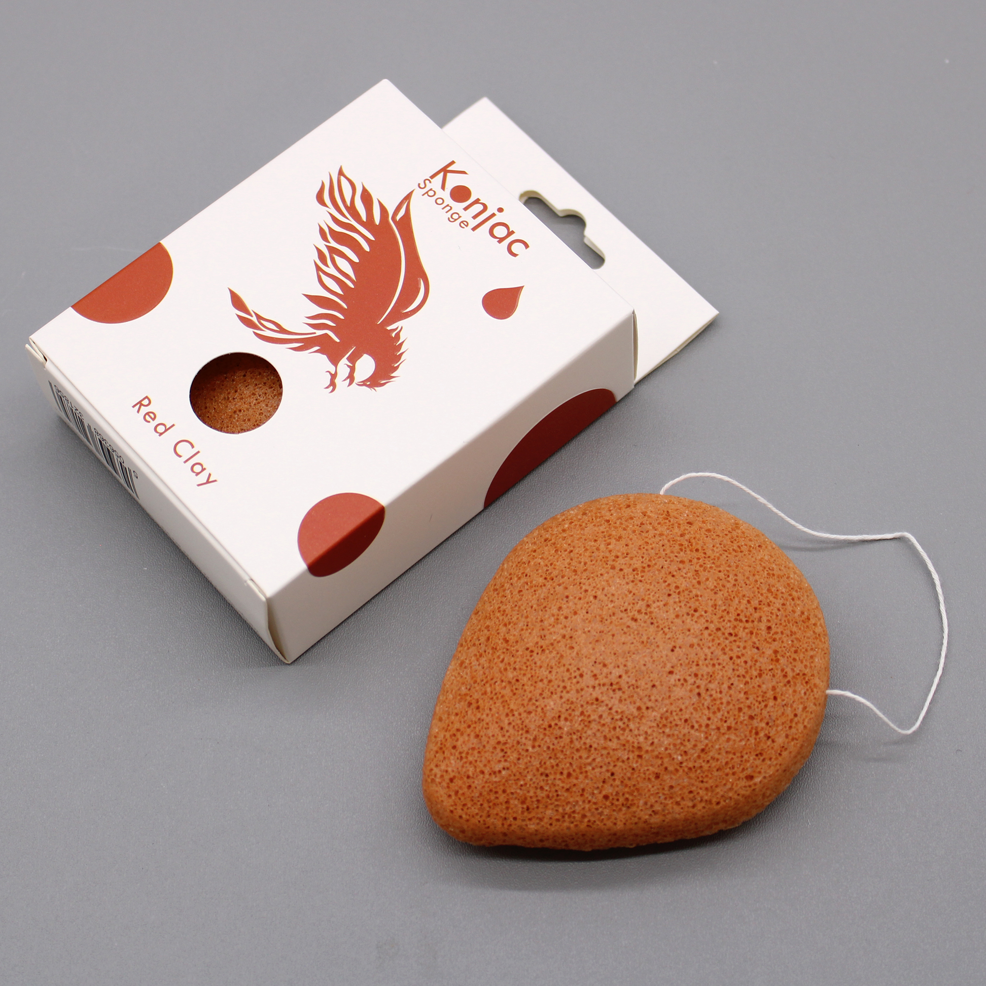 Burete Japonez Konjac - Argilă Roșie - Întinerire 4 Burete Japonez Konjac - Argilă Roșie - Întinerire - imagine 2