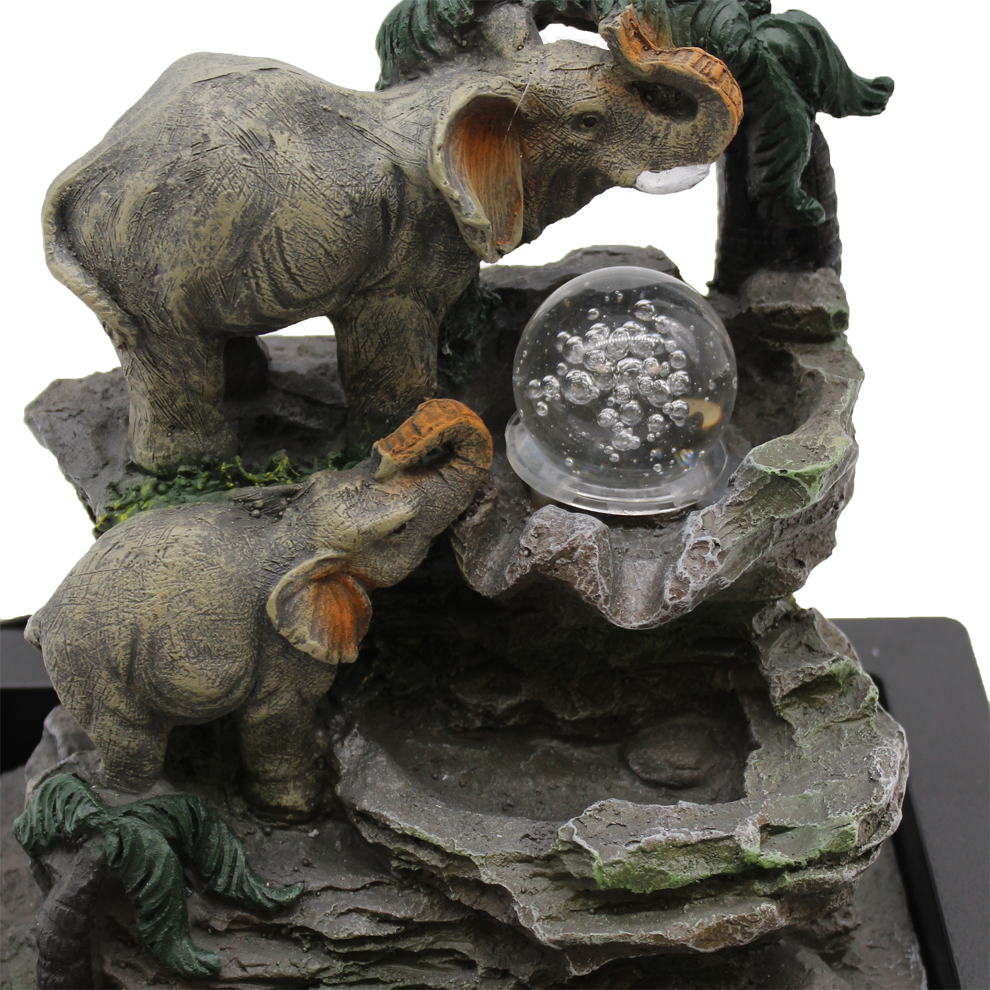Fântână arteziană - Familia de elefanți - 30 cm 4 Fântână arteziană - Familia de elefanți - 30 cm - imagine 2