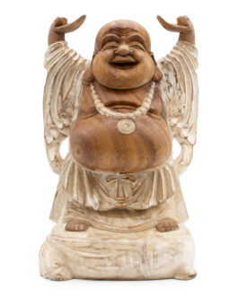 Statuie Buddha sculptată manual – 40cm Mâinile în sus