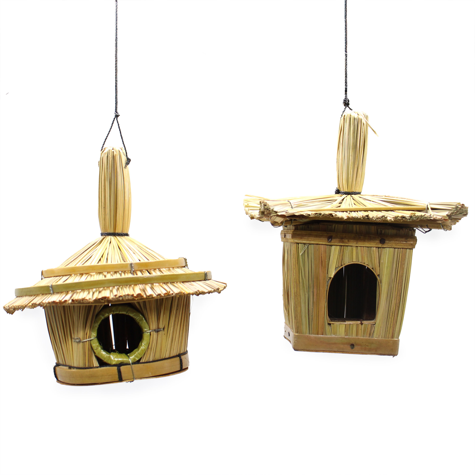 Cutie pătrată mică din iarbă de mare pentru păsări 18x13cm 4 Cutie pătrată mică din iarbă de mare pentru păsări 18x13cm - imagine 2