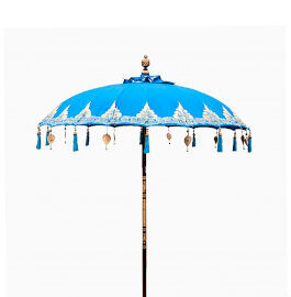 Umbrela de Soare Bali pentru Terasa – Bumbac – Decor Turcoaz – 2m