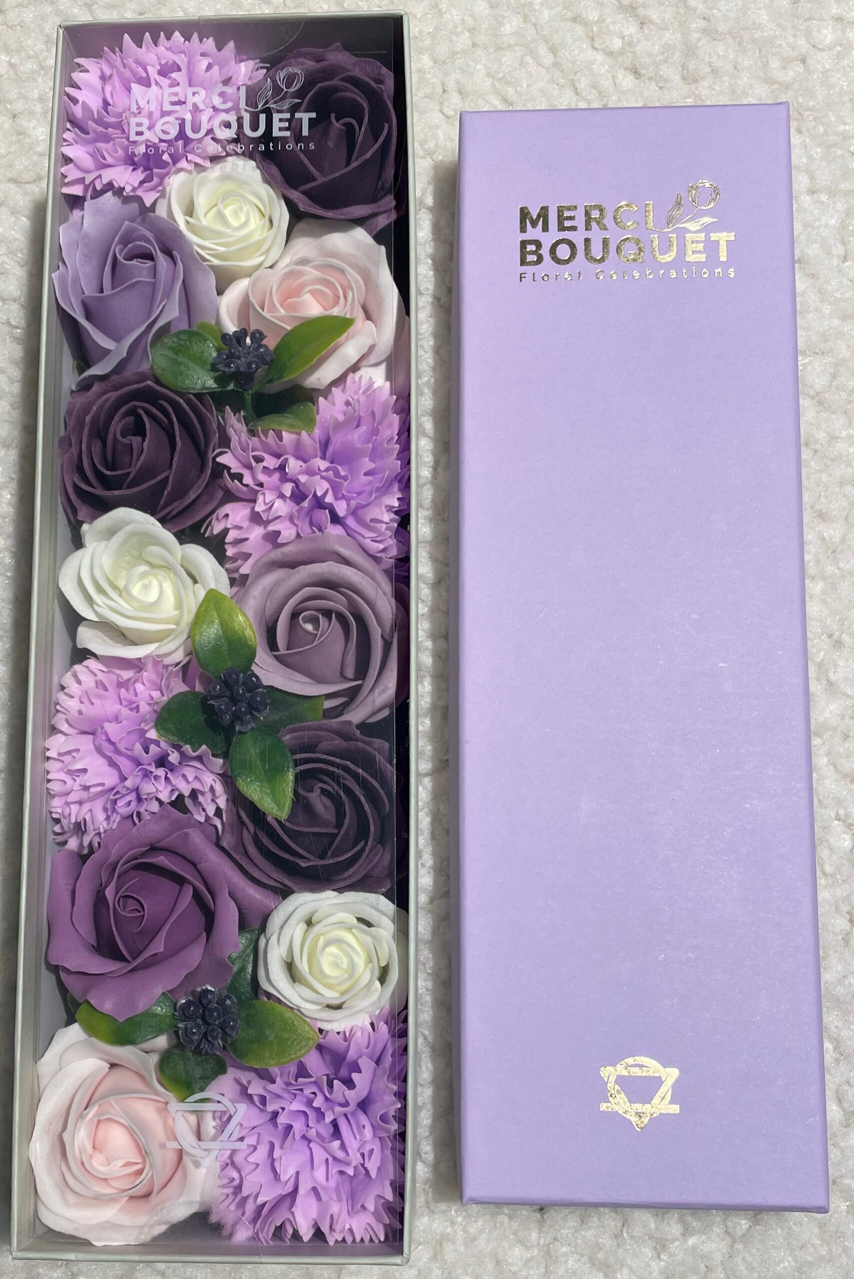 Cutie Lungă - Trandafir Lavanda și Garoafă 3 Cutie Lungă - Trandafir Lavanda și Garoafa