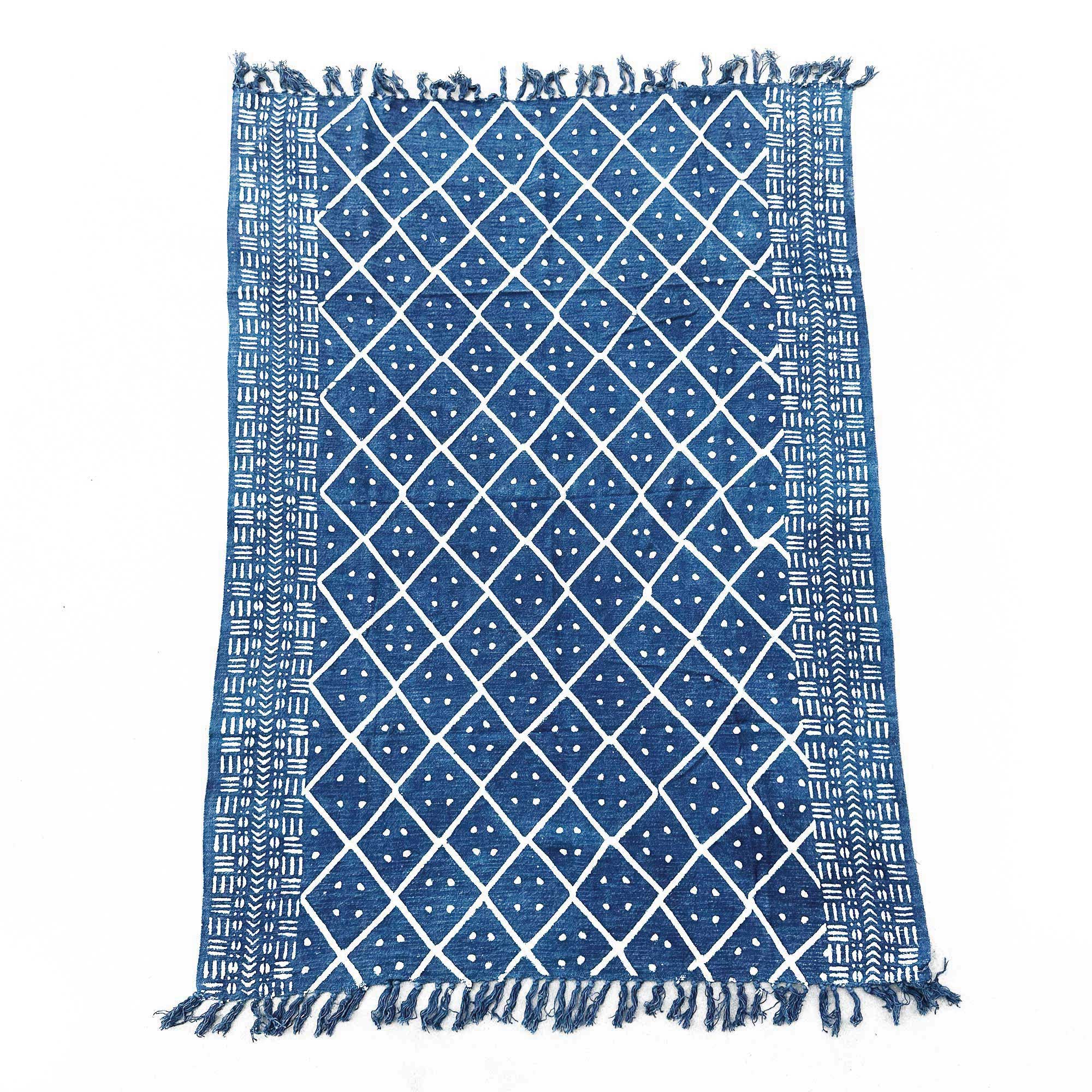 Cuvertură Indigo Realizată Manual - 170x120cm - Heerak de la Miezul Nopții 4 Cuvertură Indigo Realizată Manual - 170x120cm - Heerak de la Miezul Nopții - imagine 2