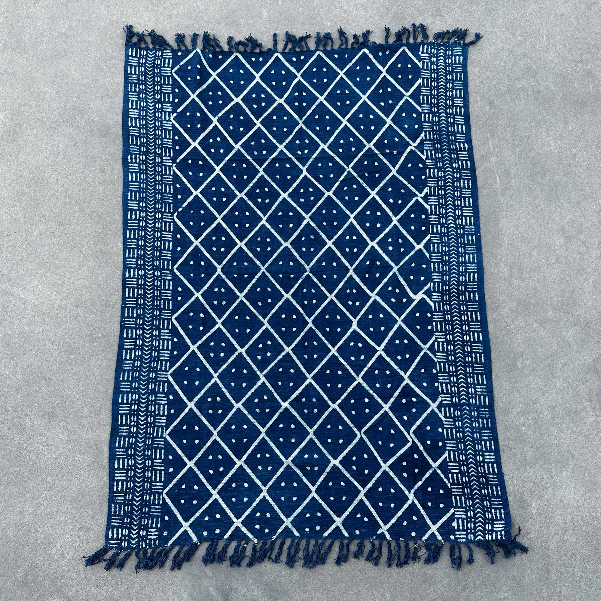 Cuvertură Indigo Realizată Manual - 170x120cm - Heerak de la Miezul Nopții 6 Cuvertură Indigo Realizată Manual - 170x120cm - Heerak de la Miezul Nopții - imagine 4