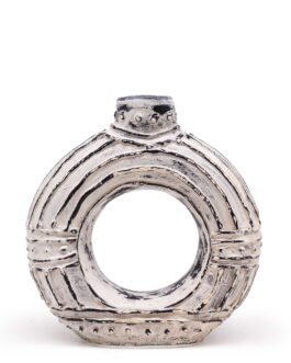 Vaza Rotunda In Forma de Gogoasa – Crem 18cm