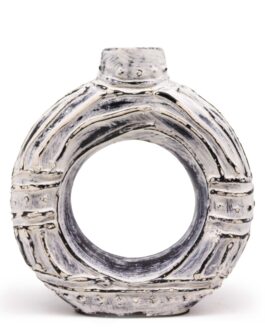 Vaza Rotunda In Forma de Gogoasa – Crem 23cm