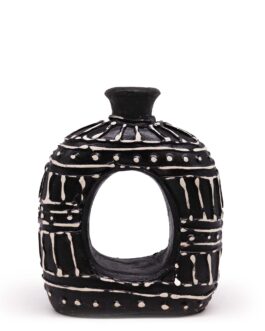 Vază Ovală – Ciocolată 18cm