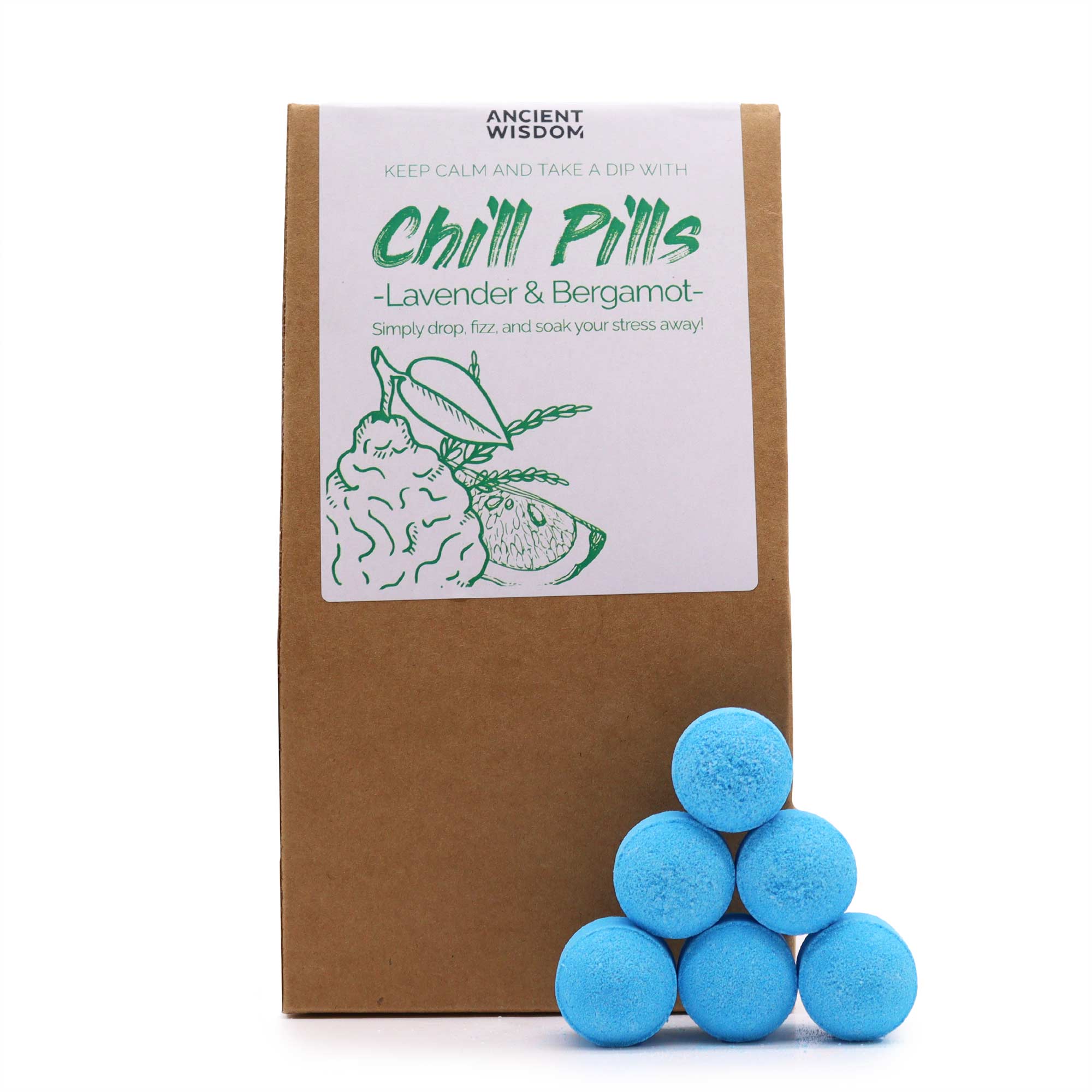 Pachet Cadou Chill Pills 350g - Lavandă și Bergamotă
