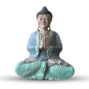 Statuie Buddha sculptată manual de epocă cu mentă albastră - 40cm - Bun venit 31 Statuie Buddha sculptată manual de epocă cu mentă albastră - 40cm - Bun venit