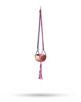 Suport pentru Ghivece Suspendate din Macrame – Culori Pastelate – Camera de Zi – Mediu