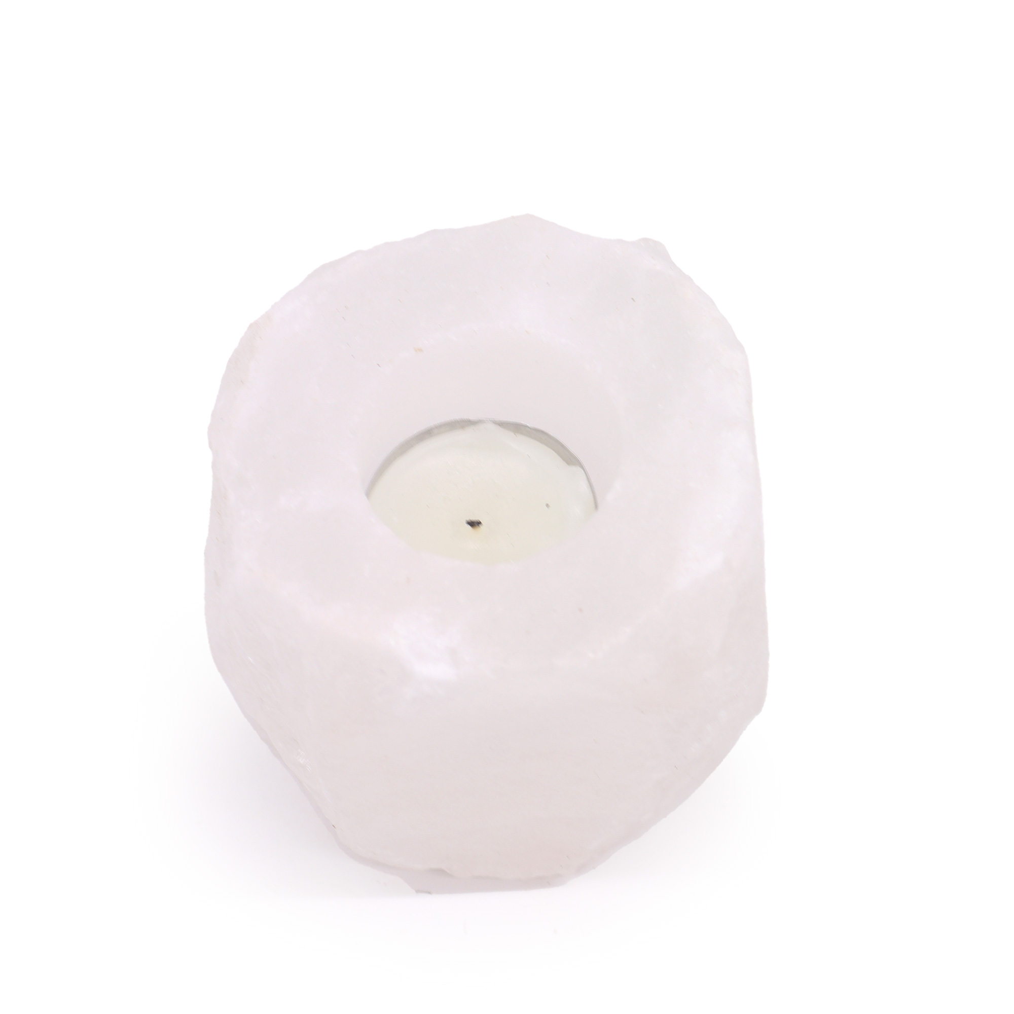 Suport de lumânare cu sare de Himalaya Crystal Rock 600-800g