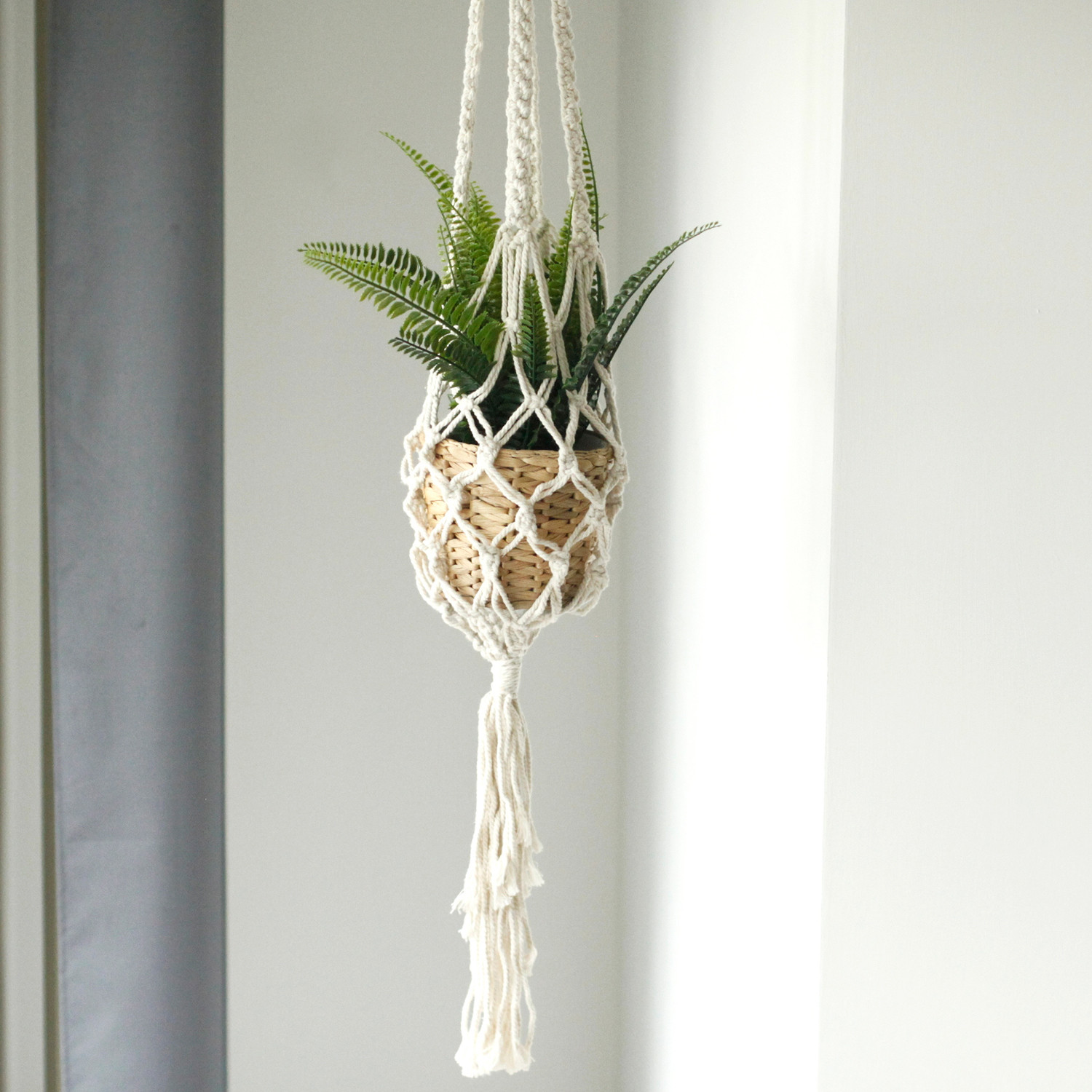 Suport pentru Ghivece Suspendate din Macrame - Foarte Lung 3 Suport pentru Ghivece Suspendate din Macrame - Foarte Lung