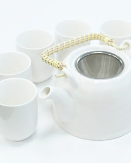 Set de Ceai – Alb Clasic
