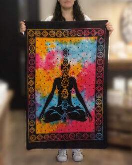 Artă de perete din bumbac – Chakra Buddha