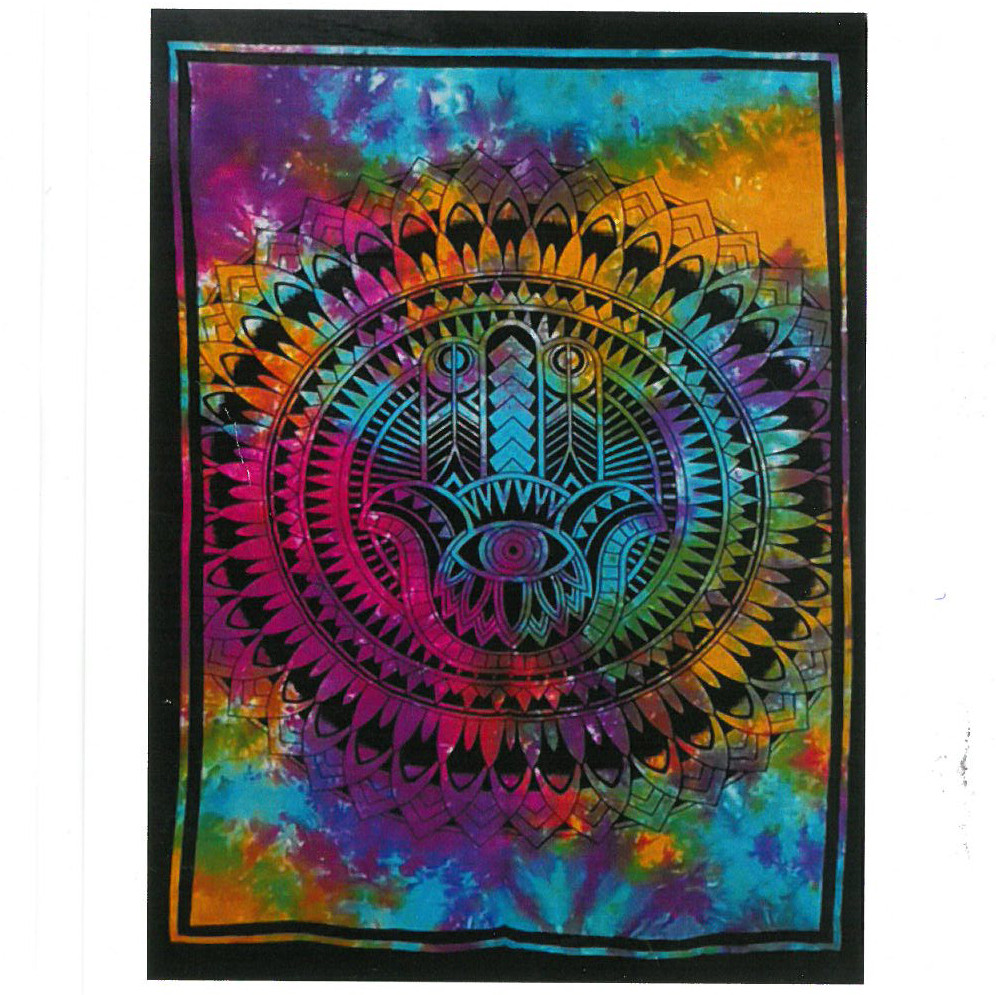 Artă de perete din bumbac - Mâna Hamsa 3 Artă de perete din bumbac - Mâna Hamsa