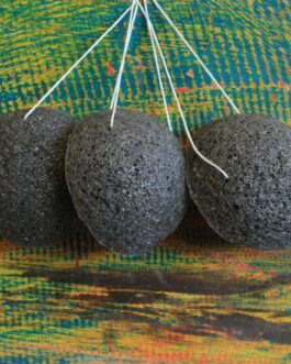 Burete Konjac – Cărbune