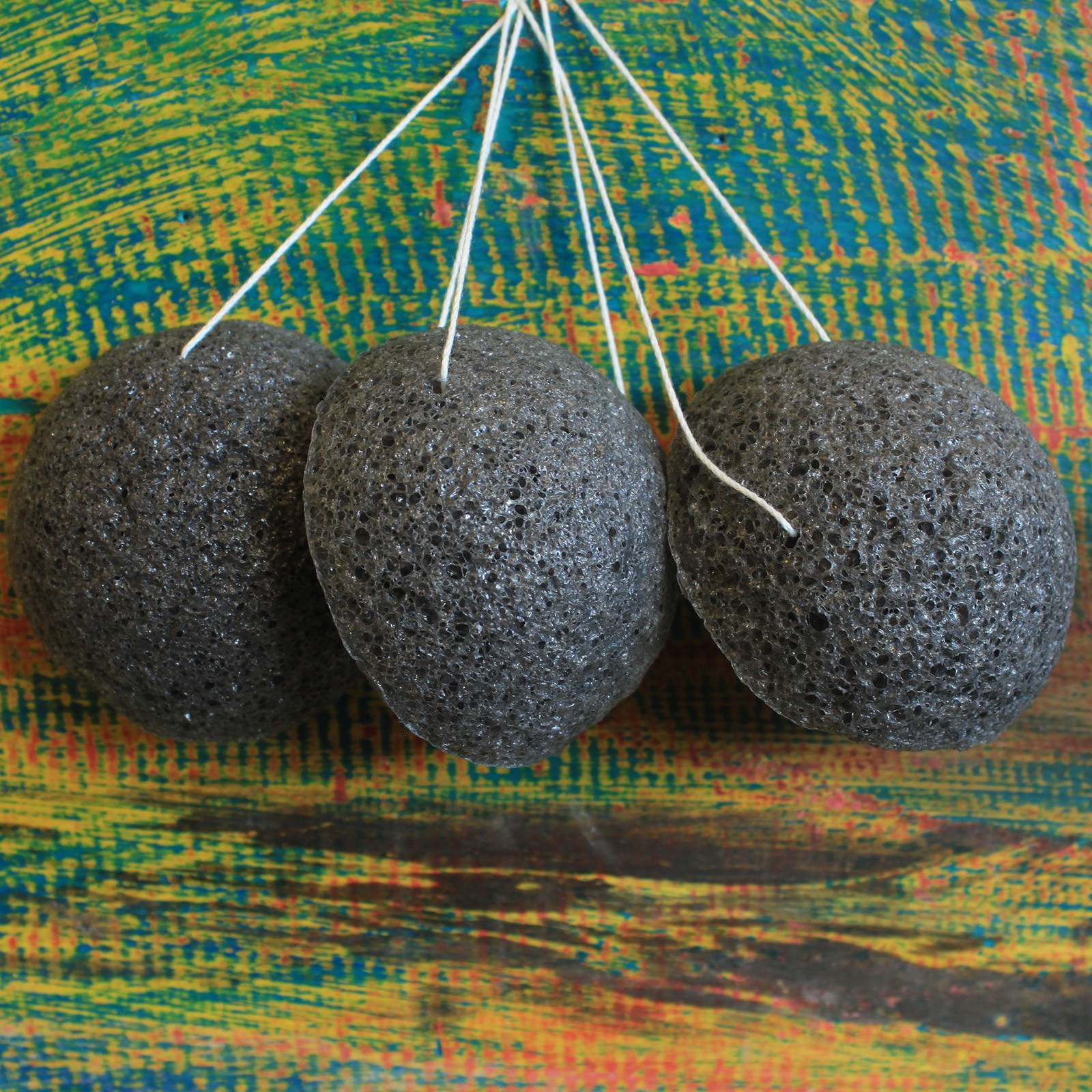 Burete Konjac - Cărbune 4 Burete Konjac - Cărbune - imagine 2