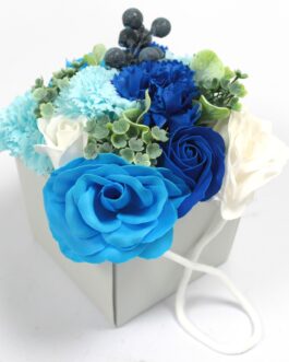 Buchet de flori de săpun – Nuntă albastră