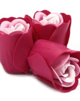 Set 3 Cutie Inimă Floare De Săpun – Trandafiri Roz